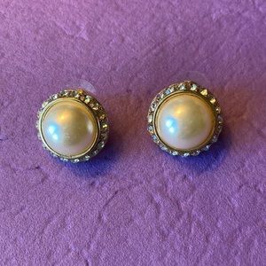 Faux Pearl Earrings